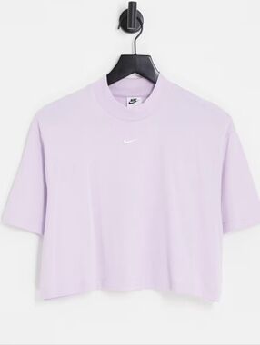 NIKE | Mock Neck T-Shirt In Lilac